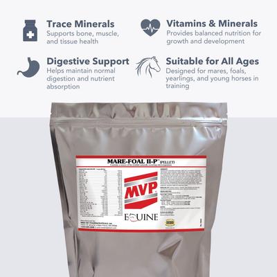 Show full view: Med-Vet Pharmaceuticals (MVP) Mare Foal II-P Pellets Horse Vitamins, 10-lb slide 4 of 6