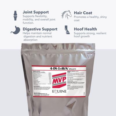 Show full view: Med-Vet Pharmaceuticals (MVP) 4-In-1 H/A Pellets Horse Supplement, 6lb slide 4 of 6
