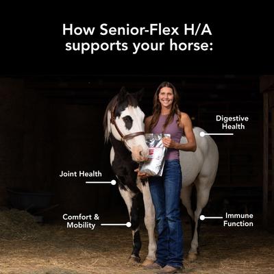Show full view: Med-Vet Pharmaceuticals (MVP) Senior Flex H/A Pellets Horse Supplement, 5-lb slide 3 of 5