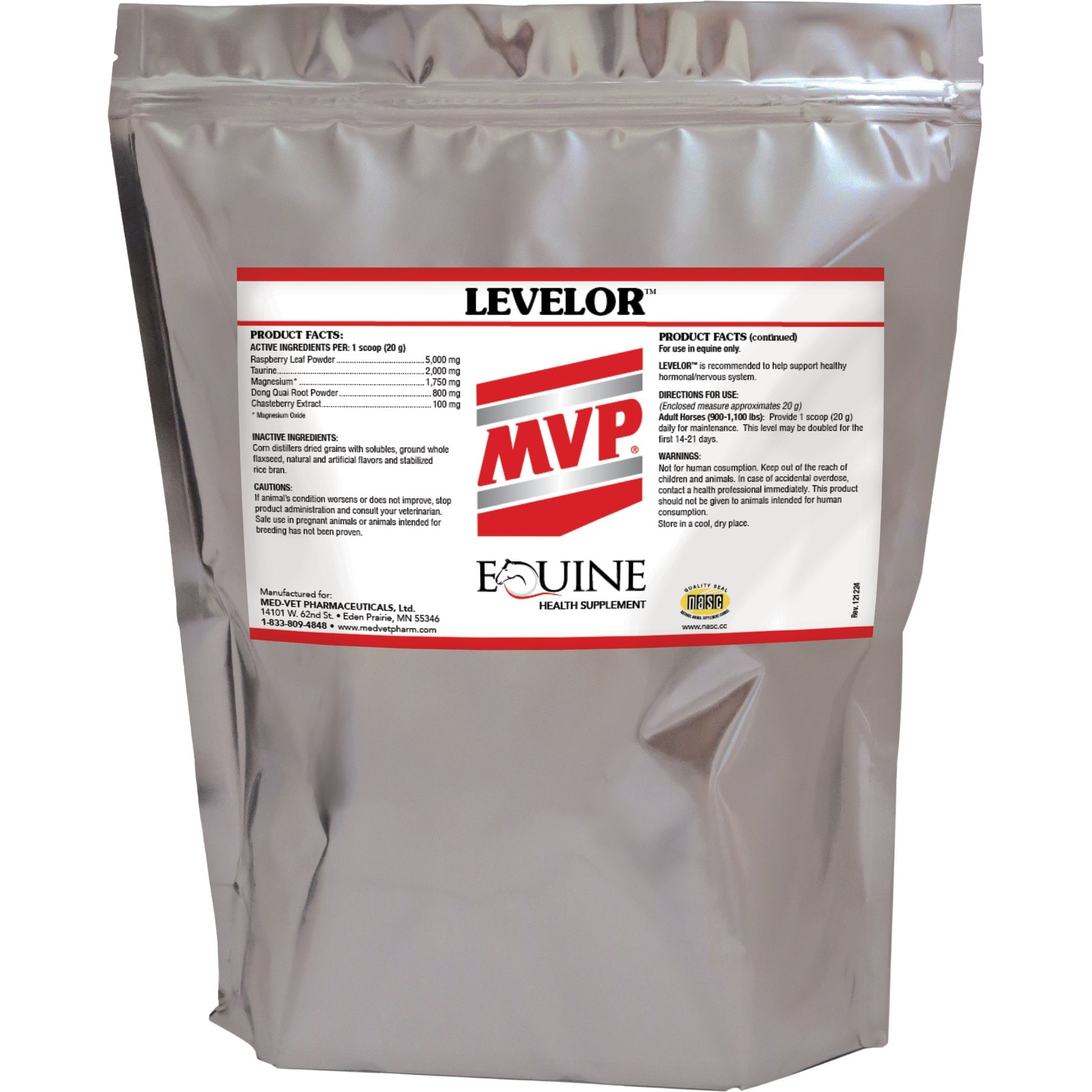 Med-Vet Pharmaceuticals (MVP) Levelor Powder Horse Supplement, 5.3-lb