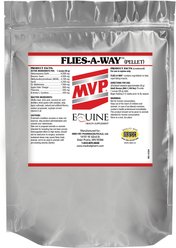 Med-Vet Pharmaceuticals (MVP) Flies-A-Way Pellets Horse Supplement, 3-lb
