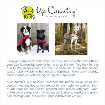 Show full view: Up Country Buffalo Check Fleeced Lined Dog Coat, Black/Red, 24 slide 5 of 5