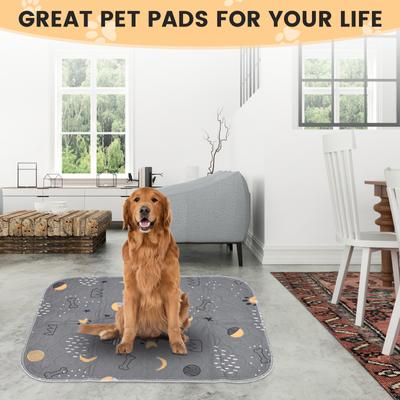 Show full view: UPSKY Washable Non-Slip Fast Absorbent Dog Pee Pads, 34 x 36-in, 2 count, Grey slide 8 of 9