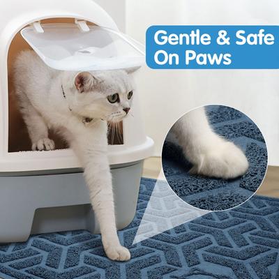 Show full view: UPSKY Waterproof Cat Litter Trapping Mat, 35 x 24-in, Blue slide 2 of 8