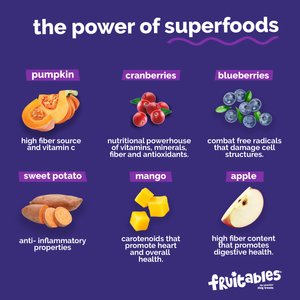 Fruitables Skinny Minis Pumpkin & Berry Flavor Dog Treats, 5-oz bag