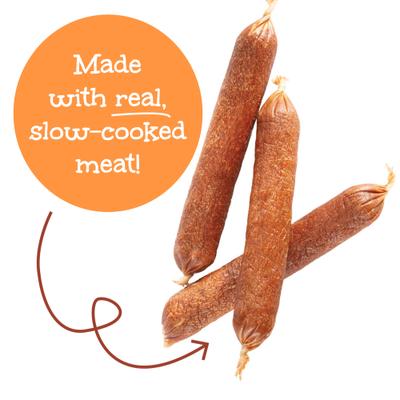 Show full view: Happy Howie's Baker's Dozen 4-in Turkey Sausage Dog Treats, 13 count pouch slide 6 of 11