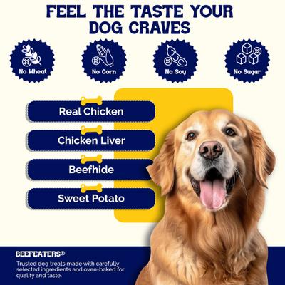 Show full view: Beefeaters Beefhide Kabobs Jerky Dog Treats, 28-oz bag slide 3 of 8