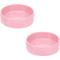 Show in main carousel: Park Life Designs Manor Dog Bowl Set, Pink, 2 count, Medium slide 1 of 3
