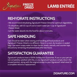 Zignature Lamb Entrée Freeze-Dried Dog Food, 4-oz bag slide 2 of 9