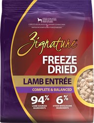 Zignature Lamb Entrée Freeze-Dried Dog Food, 4-oz bag