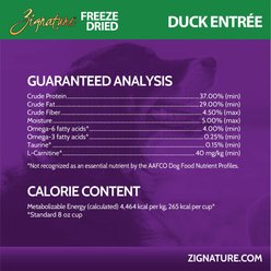 Zignature Duck Entrée Freeze-Dried Dog Food, 25-oz bag slide 2 of 9
