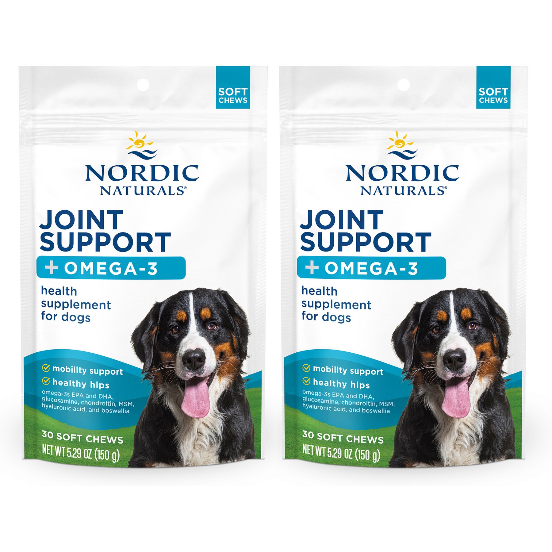 Nordic Naturals Joint Support Soft Chew Supplement for Dogs, 60 count bundle