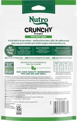 Show full view: Nutro Crunchy with Real Apple Dog Treats, 10-oz bag slide 3 of 11