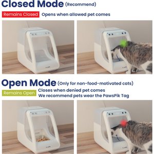 PawsPik Automatic Microchip RFID Cat Feeder, 16-cup