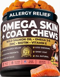 Pup Choice Omega-3 Skin & Coat with Biotin Salmon Flavor Soft & Chewy Dog Treats, 140 Count slide 1 of 9