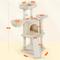 Show in main carousel: Yaheetech 42-in Plush Cat Tree with Perch & Condo, Beige slide 4 of 6