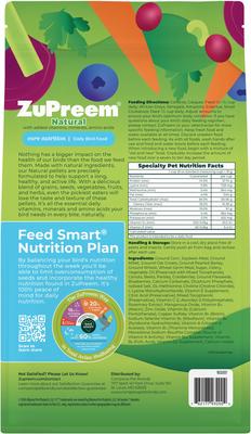 Show full view: ZuPreem Smart Selects Macaw Food, 4-lb bag slide 3 of 11