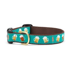 Up Country Beer Dog Collar, XX-Large: 21 to 27-in neck, 1-in wide