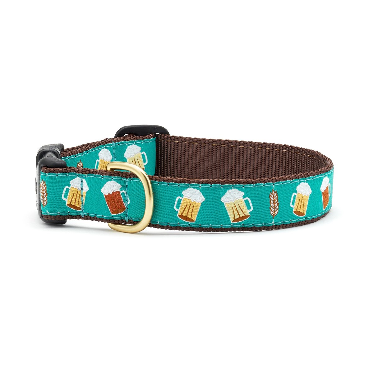 Up Country Beer Dog Collar, Large: 15 to 21-in neck, 1-in wide