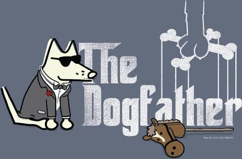 Show full view: Teddy the Dog The Dogfather Classic Tee, Bluestone, Medium slide 3 of 3