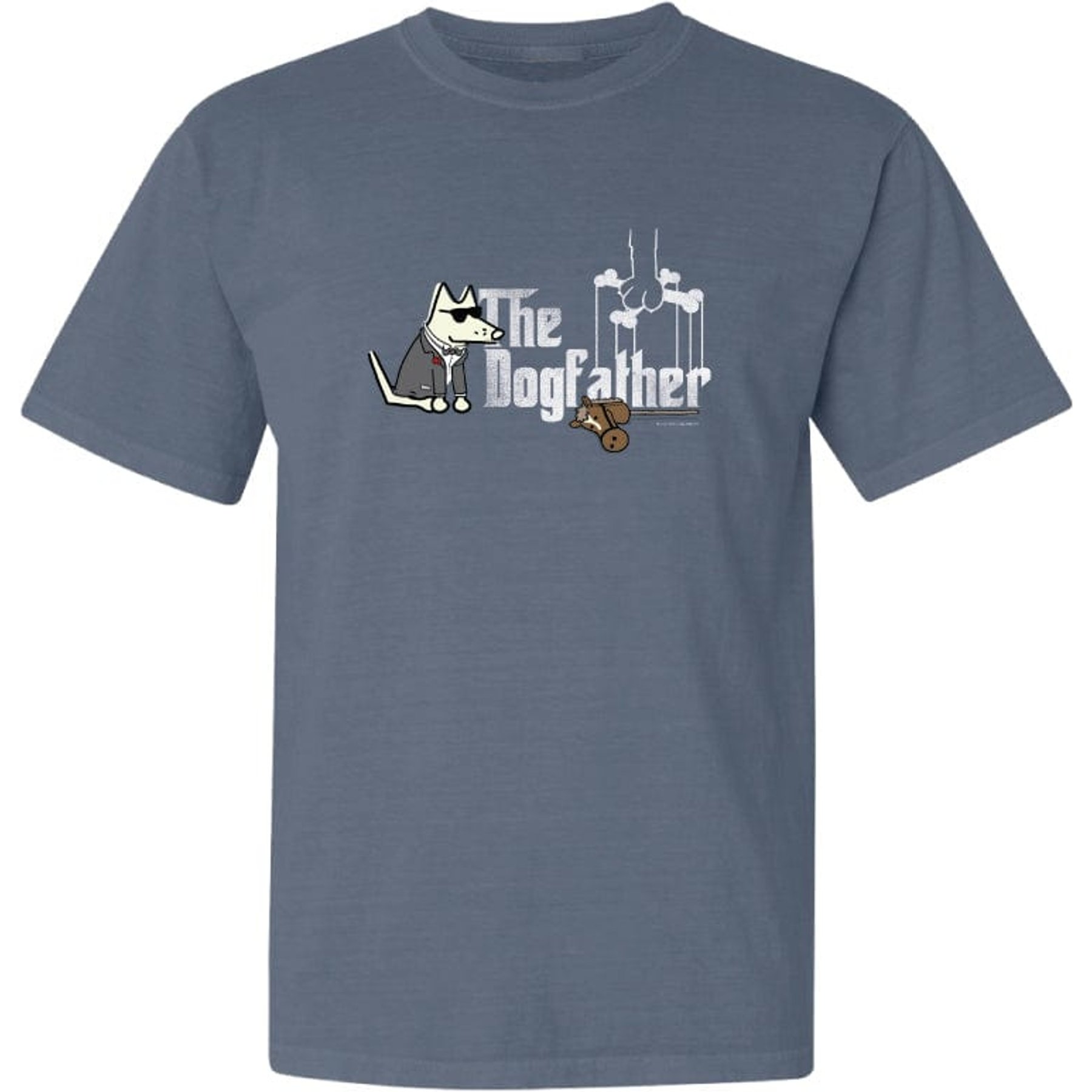 Teddy the Dog The Dogfather Classic Tee, Bluestone, Large