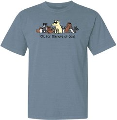 Teddy the Dog Oh for the Love of Dog Classic Tee, Bluestone, Medium
