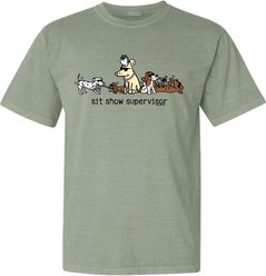 Teddy the Dog Sit Show Supervisor Classic Tee, Seaglass, X-Small