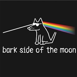Teddy the Dog Bark Side of the Moon Classic Tee, Black, XX-Large slide 2 of 2