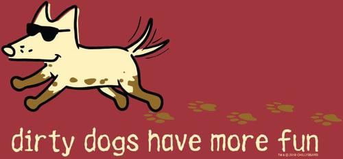 Show full view: Teddy the Dog Dirty Dogs Have More Fun Classic Tee, Brick, Medium slide 3 of 3