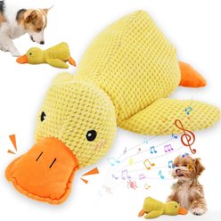 NonoPets Realistic Quack Sound Duck Plush Dog Toy, Small