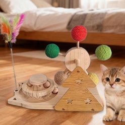 NonoPets Wooden Cat Activity Toy slide 2 of 7