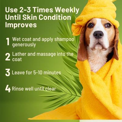 Show full view: Healthy Paw Life Sulfur & Neem Restorative Flea & Tick Shampoo for Dogs & Cats with Oatmeal, 8-fl oz bottle slide 4 of 5