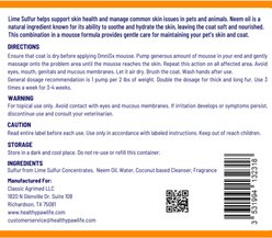 Healthy Paw Life OMNISx Leave-On Mousse Sulfur based Veterinary-Strength Liquid Formula for Dogs & Cats, 100-mL bottle slide 2 of 7