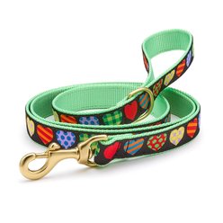 Up Country Colorful Hearts Dog Leash, 5-ft long, 5/8-in wide slide 1 of 5