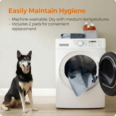 Show full view: FEANDREA Reusable Washable Dog Pee Pads with Super Absorbent, Non-Slip Design & Waterproof, 2 count, Gray, XX-Large: 60 x 48-in slide 7 of 8