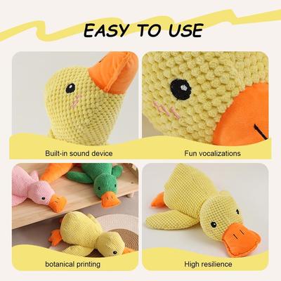 Show full view: NonoPets Realistic Quack Sound Duck Plush Dog Toy, Small slide 2 of 5