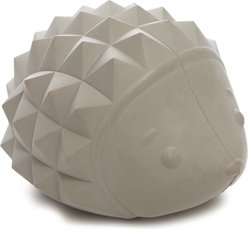 BARK Sven the Hedgie Tough Squeaky Treat Dispensing Chew Dog Toy, Grey, Small