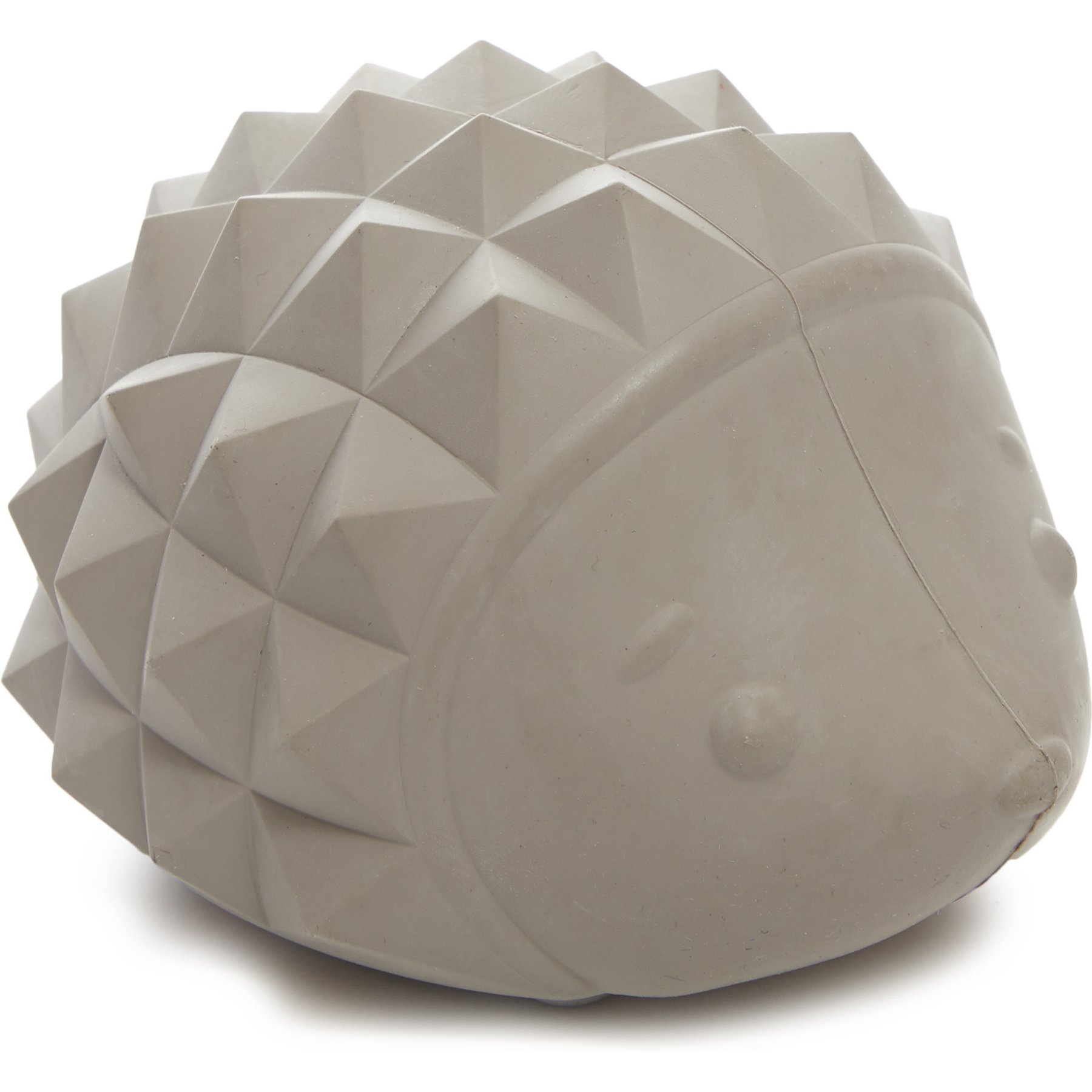 BARK Sven the Hedgie Tough Squeaky Treat Dispensing Chew Dog Toy, Grey, Small