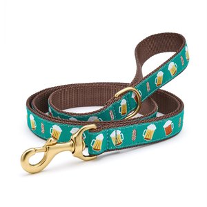 Up Country Beer Dog Leash, 5-ft long, 5/8-in wide