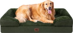 EHEYCIGA Waterproof Memory Foam Orthopedic Furniture Style Sofa Dog Bed with Removable Cover, 44 x 32-in, Dark Green