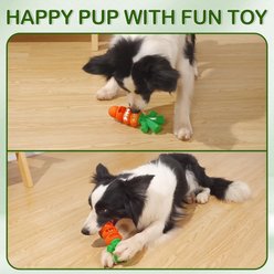 Kseroo Aggressive Chewers Bacon Flavor Nylon & Rubber Tough Chew Dog Toy, Orange, 1 count slide 2 of 9