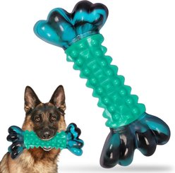 Kseroo Aggressive Chewers Bacon Flavor Nylon Tough Chew Dog Toy, Green, 1 count