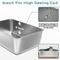 Show in main carousel: FUTAM High Sided Stainless Steel & Metal Cat Litter Box, XX-Large, 8-in, 1 count slide 3 of 6