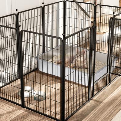 Show full view: FUTAM Stainless Steel & Low Entry Metal Cat Litter Box, Medium, 1 count slide 6 of 6