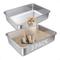 Show in main carousel: FUTAM Stainless Steel & Low Entry Metal Cat Litter Box, Medium, 2 count slide 1 of 6