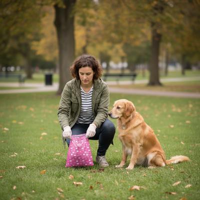 Show full view: Parisian Pet Princess Hearts Waste Bags Eco-Friendly Leak-Proof Black Poop Bag for Dogs, 16 count slide 5 of 5