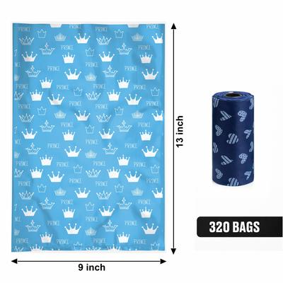 Show full view: Parisian Pet Prince Hearts Waste Bags Eco-Friendly Leak-Proof Black Poop Bag for Dogs, 16 count slide 2 of 4