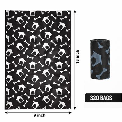 Show full view: Parisian Pet Dog House Waste Bags Eco-Friendly Leak-Proof Black Poop Bag for Dogs, 16 count slide 2 of 4