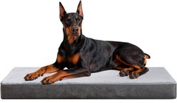 LFC PETS Ultra Comfort Memory Foam Dog & Cat Bed with Removable Cover, Grey, XX-Large