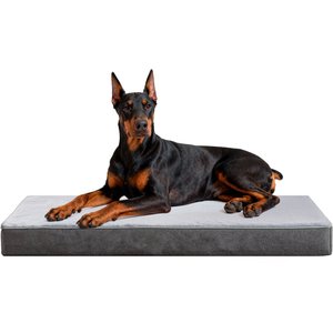 LFC PETS Ultra Comfort Memory Foam Dog & Cat Bed with Removable Cover, Grey, XX-Large